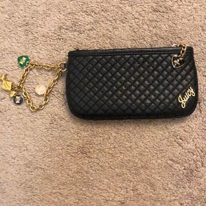 Juicy Couture Black Leather Clutch
